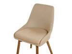 Chaise de salle à manger MELFORT Beige - Chêne foncé