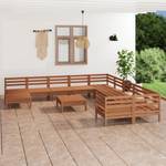 Garten-Lounge-Set Braun - Massivholz - Holzart/Dekor - 64 x 29 x 64 cm