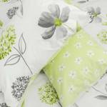 Bettbezug Blumenmuster Fadendichte 200 Grün - Textil - 260 x 1 x 220 cm