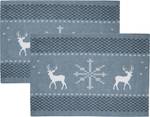 Tischset 2er-Pack 208798 Grau - Textil - 35 x 1 x 50 cm