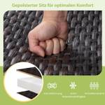 Gartenbank ZB33614NZDE Braun - Polyrattan - 80 x 94 x 120 cm