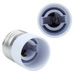 4x E27 auf E14 Lampensockel Adapter Weiß - Kunststoff - 3 x 10 x 10 cm