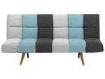 3-Sitzer Sofa INGARO Blau - Multicolor - Eiche Hell