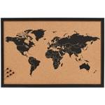 Korktafel für Notizen World, braun Braun - Kork - 40 x 2 x 60 cm