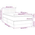 Boxspringbett 3017290-18 Pink - Breite: 100 cm