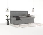 Boxspringbett Luvi Grau - H2 - Tiefe: 100 cm