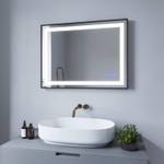 Led Badspiegel Touch Wandspiegel SAUTENS Silber - Glas - 80 x 60 x 5 cm