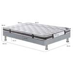 Pack lit sommier + matelas - REMIMOS Gris