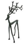 Figur Hirsch Schwarz - Metall - 8 x 39 x 19 cm