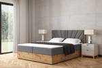 Boxspringbett LOLLY6 Grau - Breite: 149 cm - H4