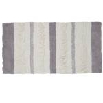 Tapis de bain 60x120cm Blanc - Textile - 60 x 2 x 120 cm