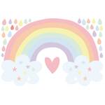 Herz Regenbogen Pastell XXL