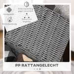 Ablagekorb 850-233V00GY Grau - Polyrattan - 29 x 18 x 36 cm