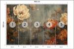 Fototapete BLUMEN Pflanzen Beton Retro 460 x 300 x 300 cm