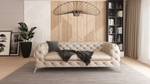 Chesterfield Sofa 3-Sitzer Marko Beige