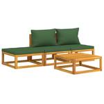 Garten-Lounge-Set 3028504-15 (4-teilig) Grün