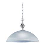 Suspension Amsterdam 1 ampoule / Nickel mat / Chrome / Albâtre / Blanc