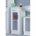 Armoire basse pour salle de bain Cannes Petit modèle - Blanc