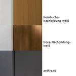 Chenna Hochschrank klein Grau - Kunststoff - 40 x 134 x 30 cm