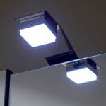 Armadietto a specchio Tara Con luci LED noce Armadio Tara - Con luci LED noce, bianco