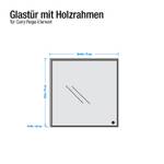 Glastür Carry 2R-Fächer Regal-Zubehör Weiß