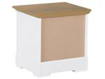 Table de chevet WINGLAY Marron - Blanc - Bois manufacturé - 48 x 50 x 40 cm