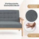 Doppelsofa VH33389SD Grau - Massivholz - 72 x 77 x 114 cm