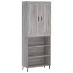 Highboard DE7903 Grau - Holzwerkstoff - 34 x 180 x 70 cm