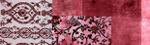 Supellex Ohrensessel mit Hocker floral Rot - Textil - 92 x 108 x 92 cm