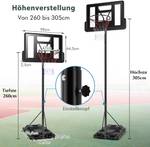 Basketballst盲nder h枚henverstellbar