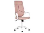 Chaise de bureau DELIGHT Pêche - Rose foncé - Blanc