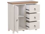 Sideboard KIRKLAND Beige - Braun - Weiß - Holzwerkstoff - 80 x 81 x 33 cm