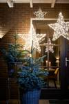 Lumières de Noël Étoile Blanc - Métal - 8 x 78 x 78 cm
