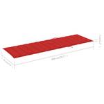 Sonnenliegen-Auflage 3005774-3 Rot - Breite: 70 cm