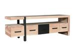 Banc TV JALEBA Noir - Bois manufacturé - 40 x 50 x 148 cm