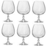 Cognac-Glas America 20's 6er Set Naturfaser - 2 x 17 x 11 cm