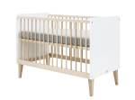 Babybett Indy Weiß - Massivholz - Holzart/Dekor - 67 x 89 x 124 cm