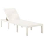 Chaise longue 3005146 Blanc - Matière plastique - 195 x 32 x 65 cm