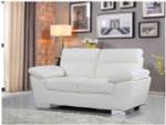 Sofa aus rekonstituiertem Leder/PVC " DA Weiß - Tiefe: 169 cm