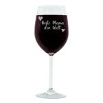 Welt Mama der Beste Bold Gravur-Weinglas