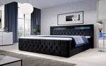 Boxspringbett Gloria Schwarz - Breite: 160 cm - H2