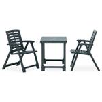 Bistro-Set (3-teilig) 315834 Grün - Kunststoff - 56 x 63 x 81 cm