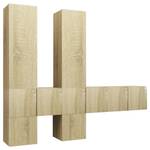 TV-Schrank 7er Set D405 Braun - Holzwerkstoff - 30 x 30 x 31 cm