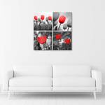 Wandbild Rote Tulpen Blumen Natur