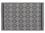 Tapis d'extérieur BARMER Noir - Blanc - Textile - 180 x 120 x 120 cm