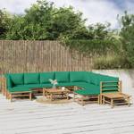 Salon de jardin 3028491-32 (lot de 12) Marron - Vert