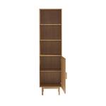 Armoire June Marron - En partie en bois massif - 50 x 190 x 38 cm