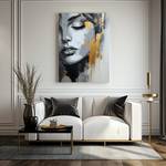 Tableau Visage De Femme Abstraction 50 x 70 x 70 cm