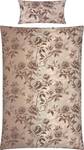 Bettwäsche 208611 2-teilig Beige - 155 x 220 cm