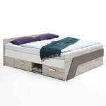 Jugendbett Set mit Bett 140x200cm LEEDS Weiß - Holzwerkstoff